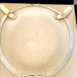 Sterling Silver Omega Necklace